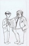 Harold Wilson and his speechwriter Image.