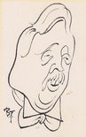 Arnold Bennett caricature Image.