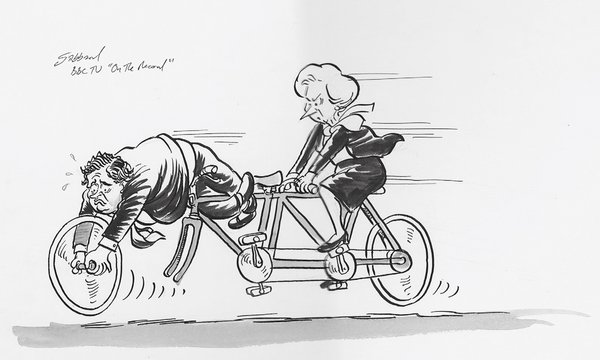 Tandem Cycle Cartoons and Comics - funny pictures from CartoonStock