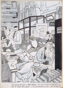 "Yes, surprising the number of Oldest Inhabitants who've been sneaking in lately for books to 'refresh their memories' on the Great Exhibition of 1851.... the old liars!"