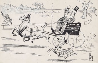 RUNNING ALONGSIDE. In the House last night Mr Macdonald said that the question of war debts "would proceed concurrently and on parallel lines with the World Economic Conference."