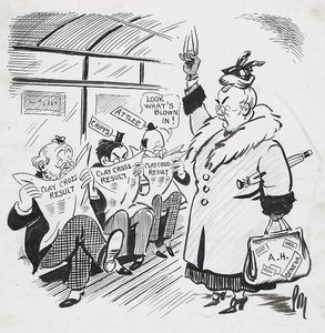 ARE YOUNG MEN LESS POLITE? One test is to watch their behaviour when a lady enters a bus. (Mr Henderson's return to Parliament brings the question of the party leadership to the fore.)