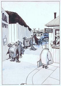 "Sorry, Ma'm! No deliveries 'til tomorrow. All our dark and handsome men will be on letting the-New-Year-In duty over the weekend."