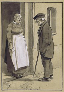 Mr O'Gilvy: "How's Donald today Mrs McCrabbe?" Widow McC: "He's dead." Mr O'G: "Dear me!.....Did he say anything about yon wee pot of paint I lent him?"