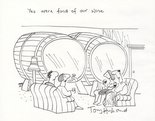 SOLD "Yes were fond of our wine." Image.