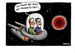 It's planet red tape!! Set phasers to 'phut'... Image.